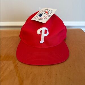 Red Baseball Cap with MLB Authenticity Tag- NWT! Unisex